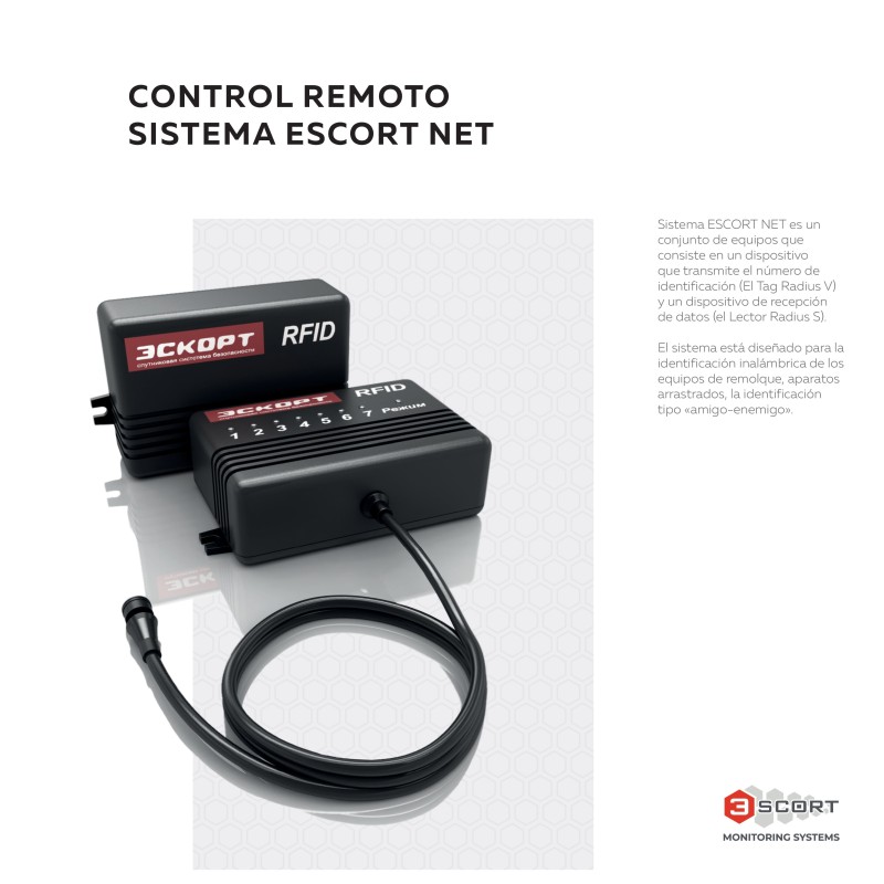 Control remoto sistema Escort NET