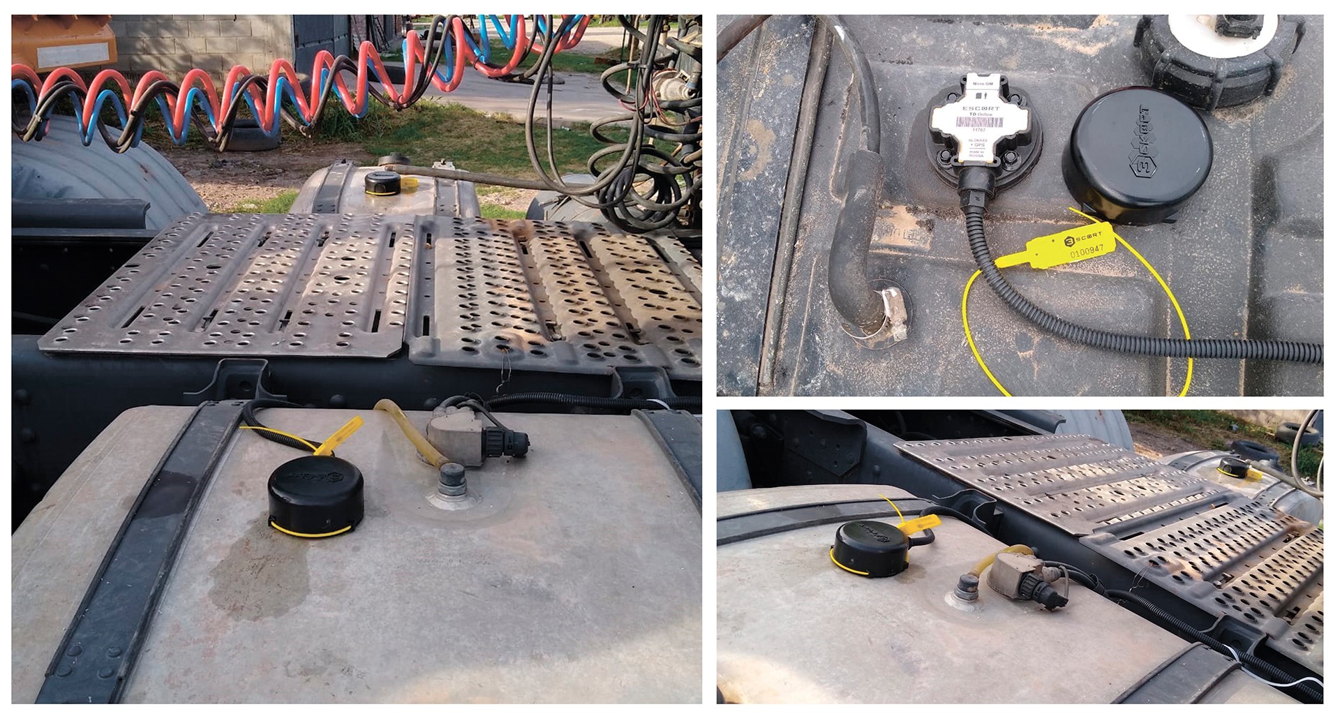 instalación de sensores de nivel de combustible